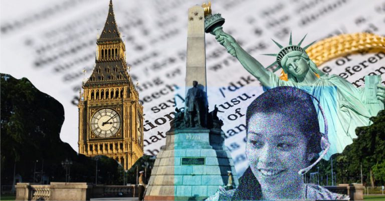 famous landmarks and a remote talent